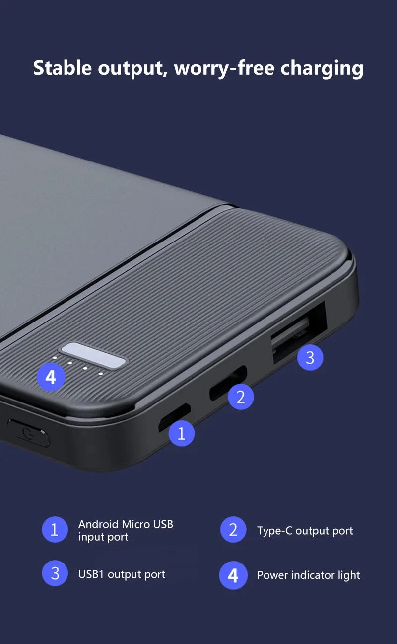 Tidesmit 50000mAh Fast Charging Power Bank - USB-C Portable Charger Tidesmit