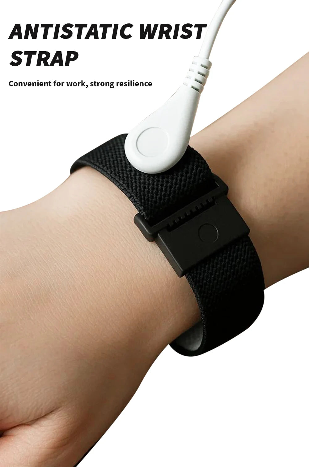 Anti-Static Wrist Strap Grounding Wrist Adjustable Bracelet Stimulation Physiotherapy Device for Computer Electronics Repair