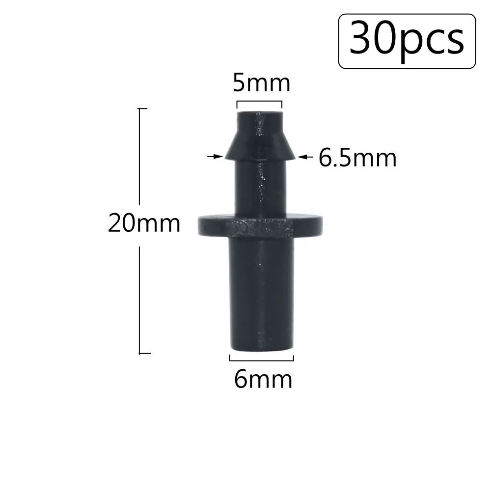 Irrigation Dripper Sprinkler Connector 1/8" 1/4" Hose Barb Tee Elbow Water Pipe Repair  Fitting Garden 3/5 4/7mm Tube Coupler