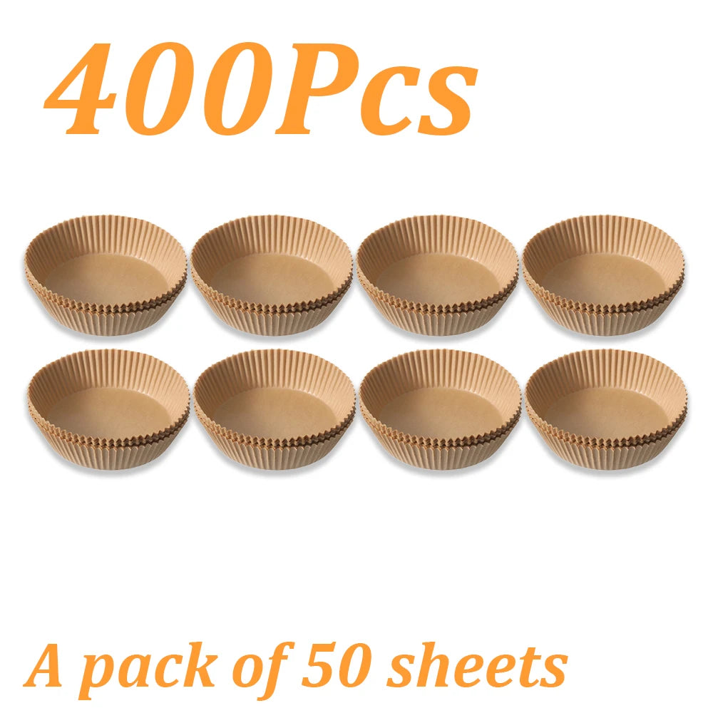 50-500Pcs Air Fryer Disposable Paper Non-Stick Square Round Non-Stick Airfryer Baking Papers Air-Fryer Paper Liners Paper