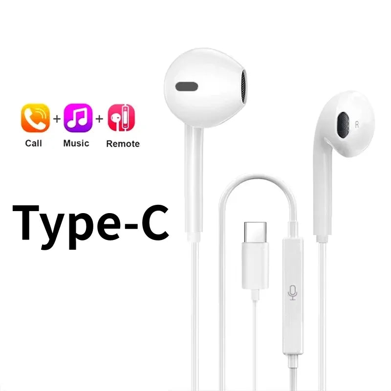 USB C Wired Headphones with Mic - Tidesmit Digital Audio Headset Type C Tidesmit