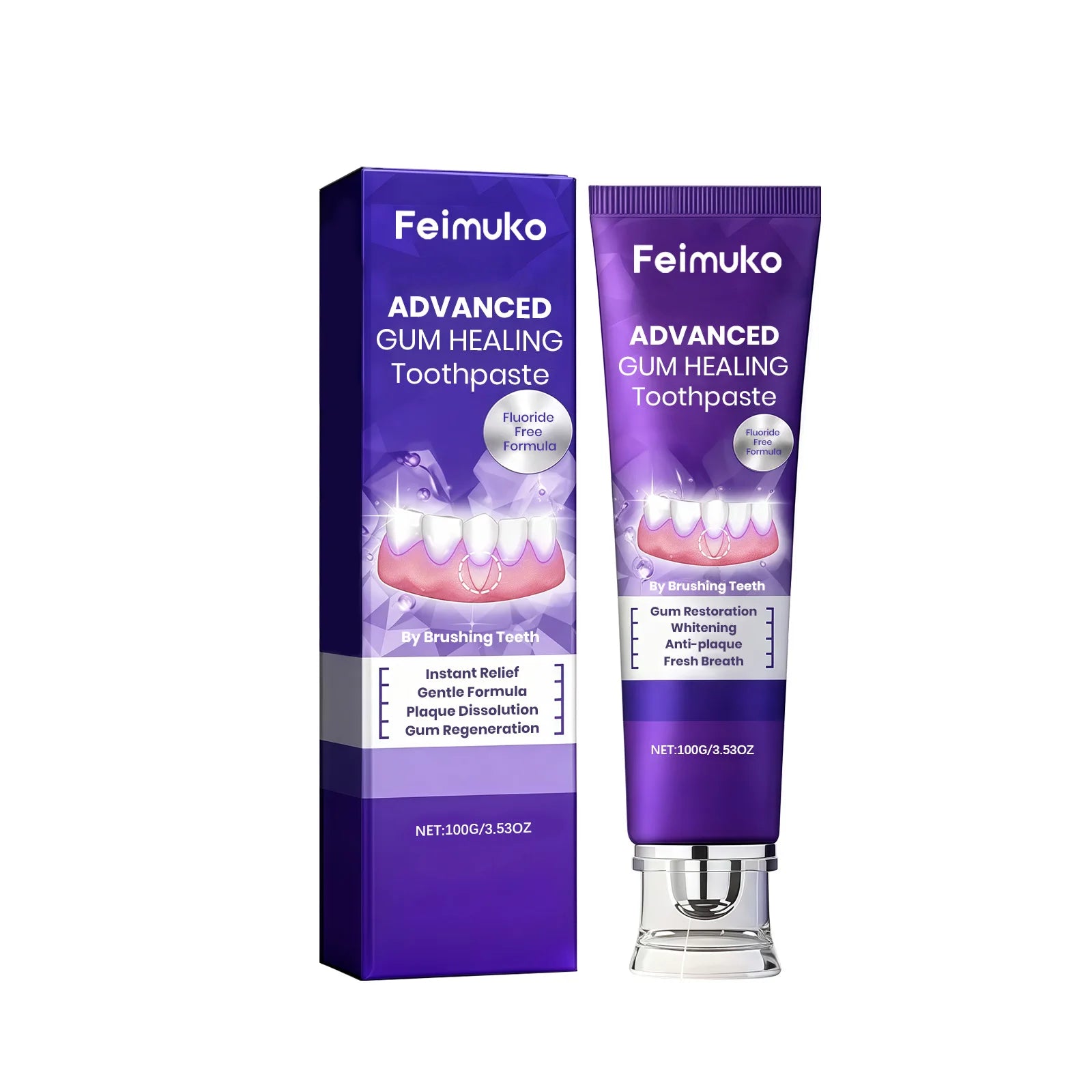 Tidesmit teeth whitening toothpaste for daily stain removal, cavity protection, and long-lasting fresh breath.