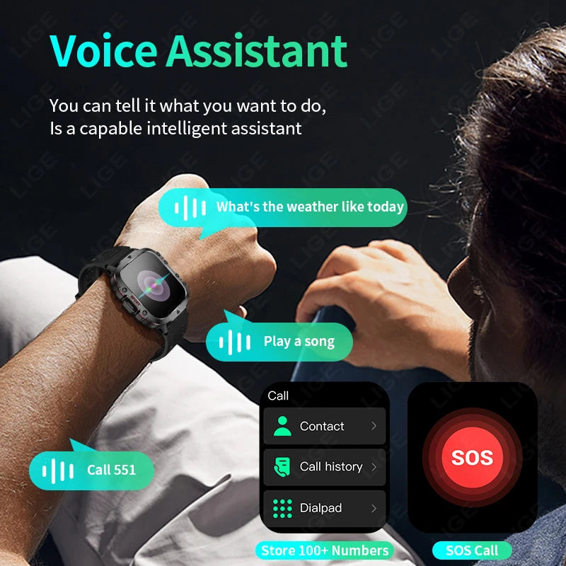 New Smart Watch For Men Women Bluetooth Call Heart Rate Sleep Monitoring 3ATM Waterproof Sport Smartwatch For Android IOS 2026