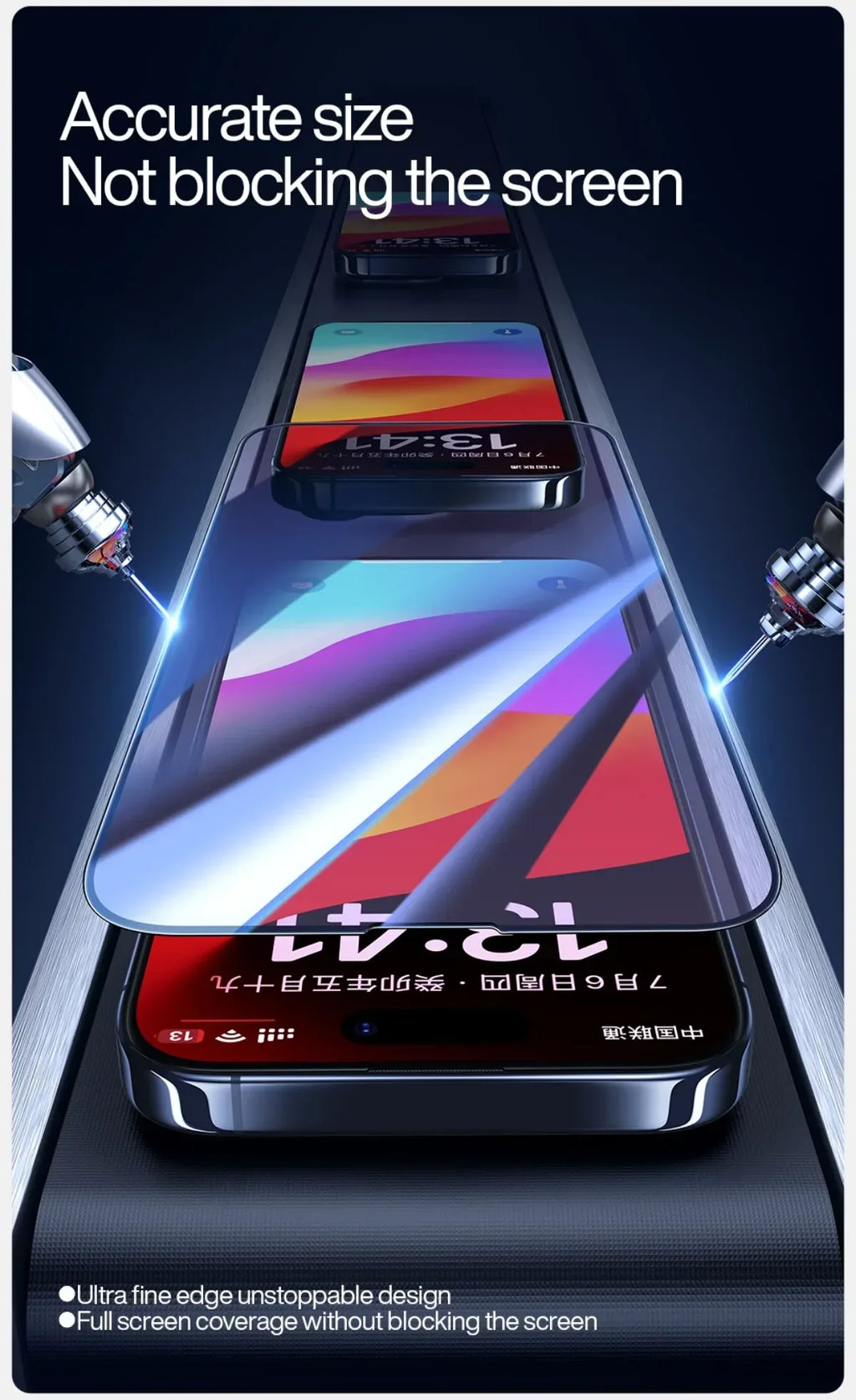 iPhone 17 Screen Protector, 9H Hardness Tempered Glass by Tidesmit Tidesmit