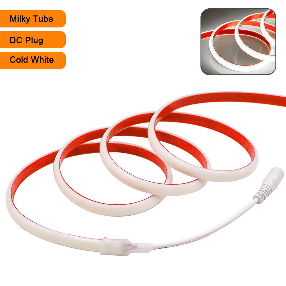 IP68 Waterproof COB LED Strip Light 12V 24V 5m 10m 15m 20m 0.5m Flexible Tape 320LED/m High Density Bright Liner Lighting RA90