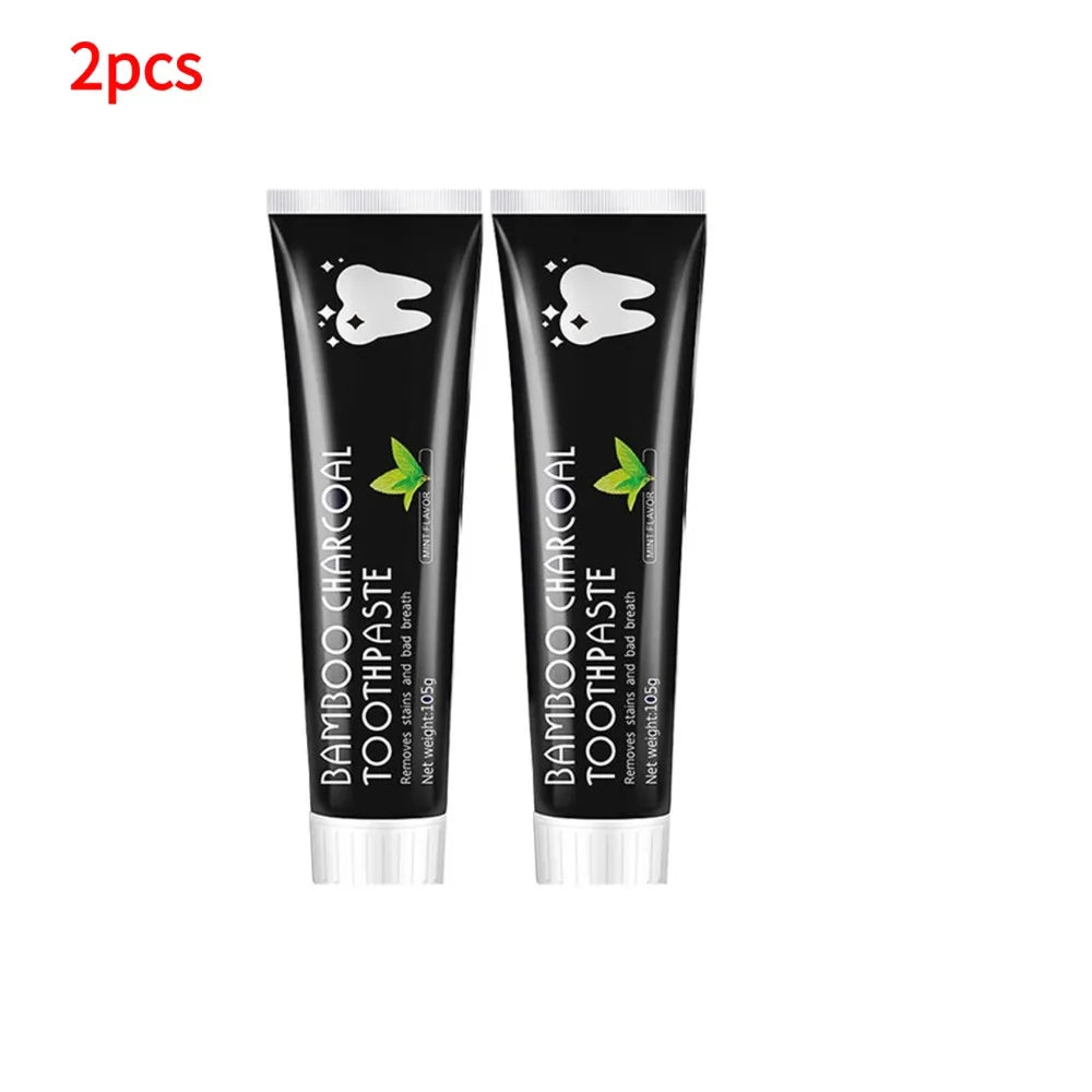 Tidesmit activated charcoal mint toothpaste for deep teeth whitening and natural stain removal