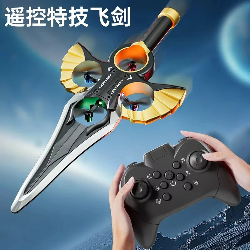 Gesture Controlled Flying Sword Drone with Remote Control Tidesmit