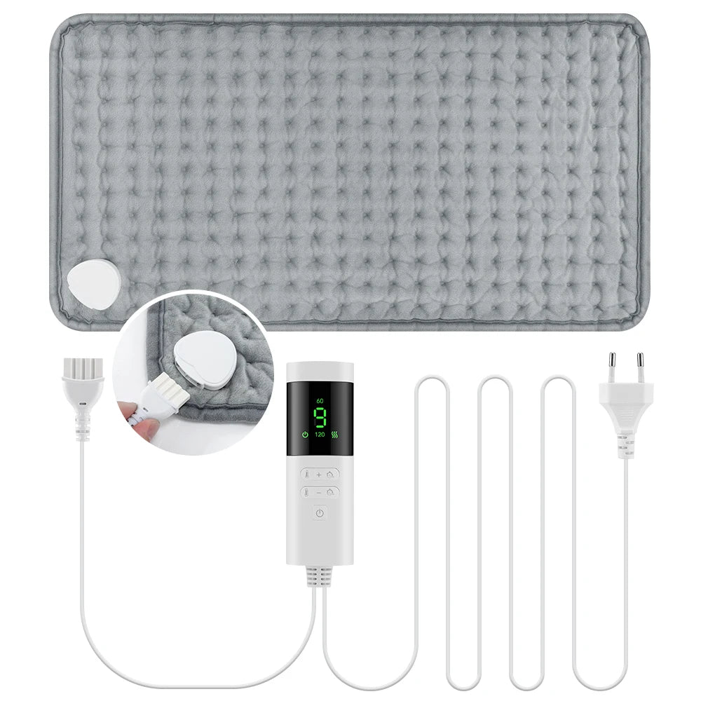 Electric Heating Pad for Neck and Back with 9 Heat Levels - Tidesmit Body Shaping Massage Equipment Tidesmit