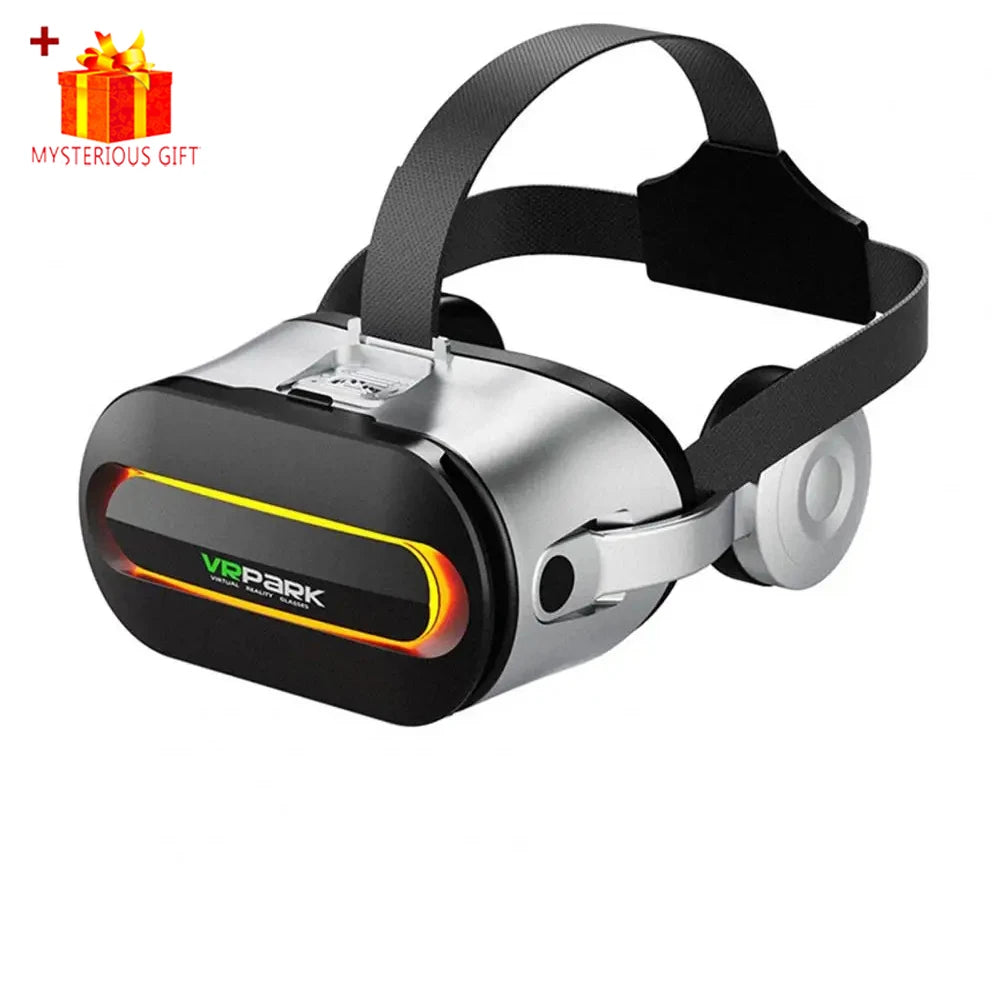 VR Headset for Smartphones: Immersive Smart Glasses with Spatial Audio Only White VR Tidesmit