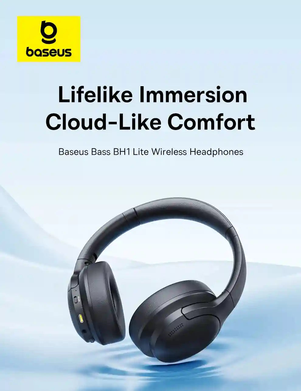 Wireless Headphones with 80H Playtime and Deep Bass - Tidesmit Tidesmit
