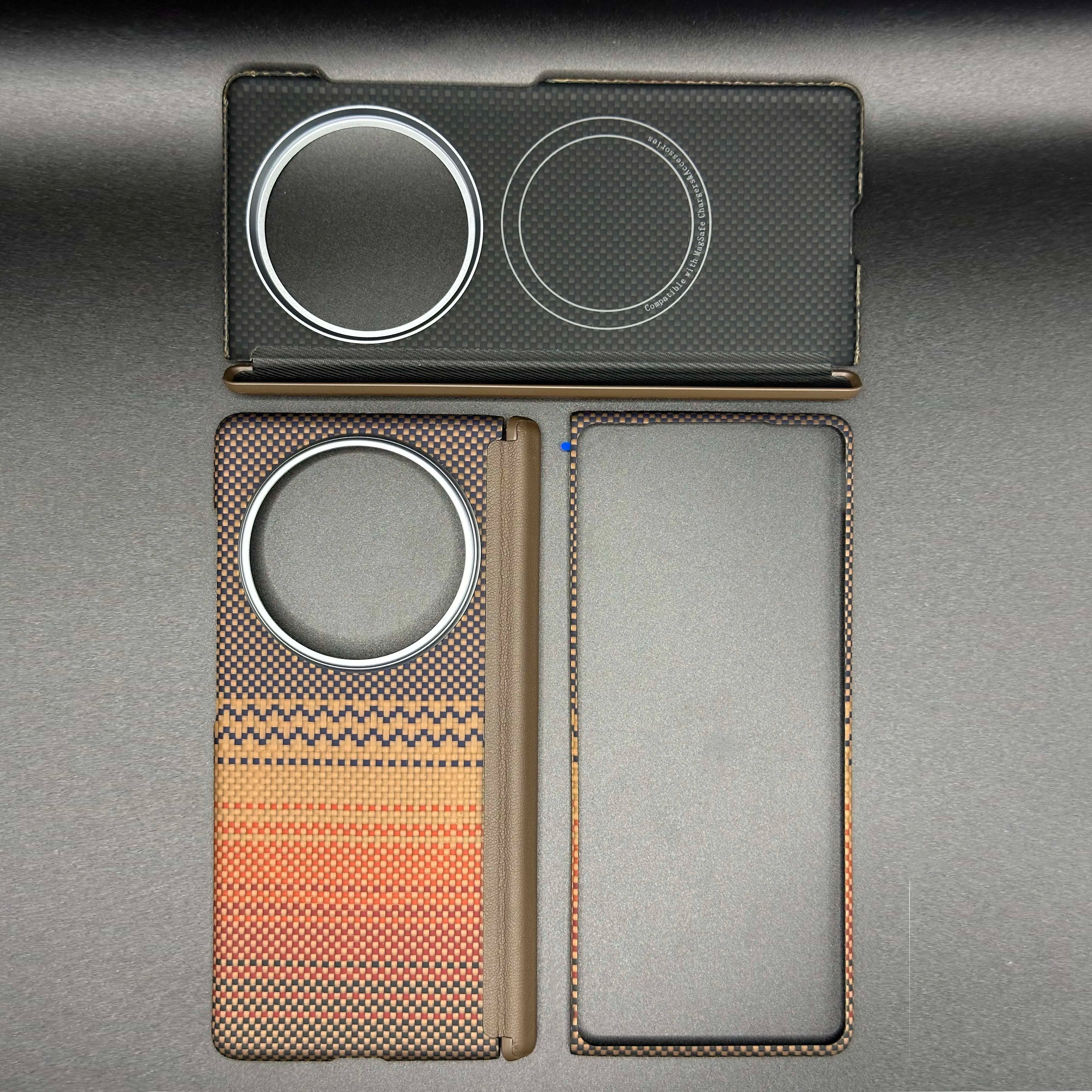 vivo X Fold5 Kevlar Case – Slim Military-Grade Aramid Fiber Cover Sunset ZZ China Mainland vivo X Fold5 Tidesmit