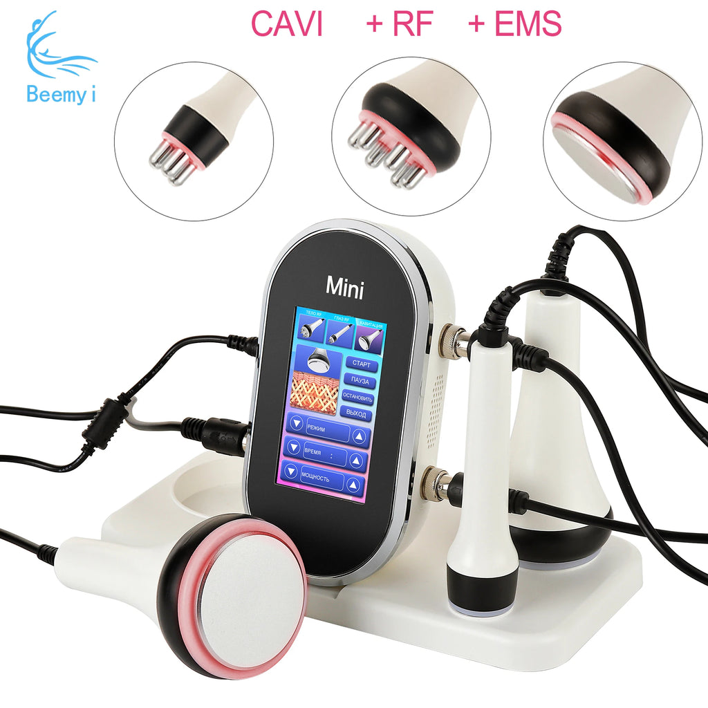 Ultrasonic Cavitation Body Slimmer with RF Skin Tightening - White Relaxation Treatment Tidesmit