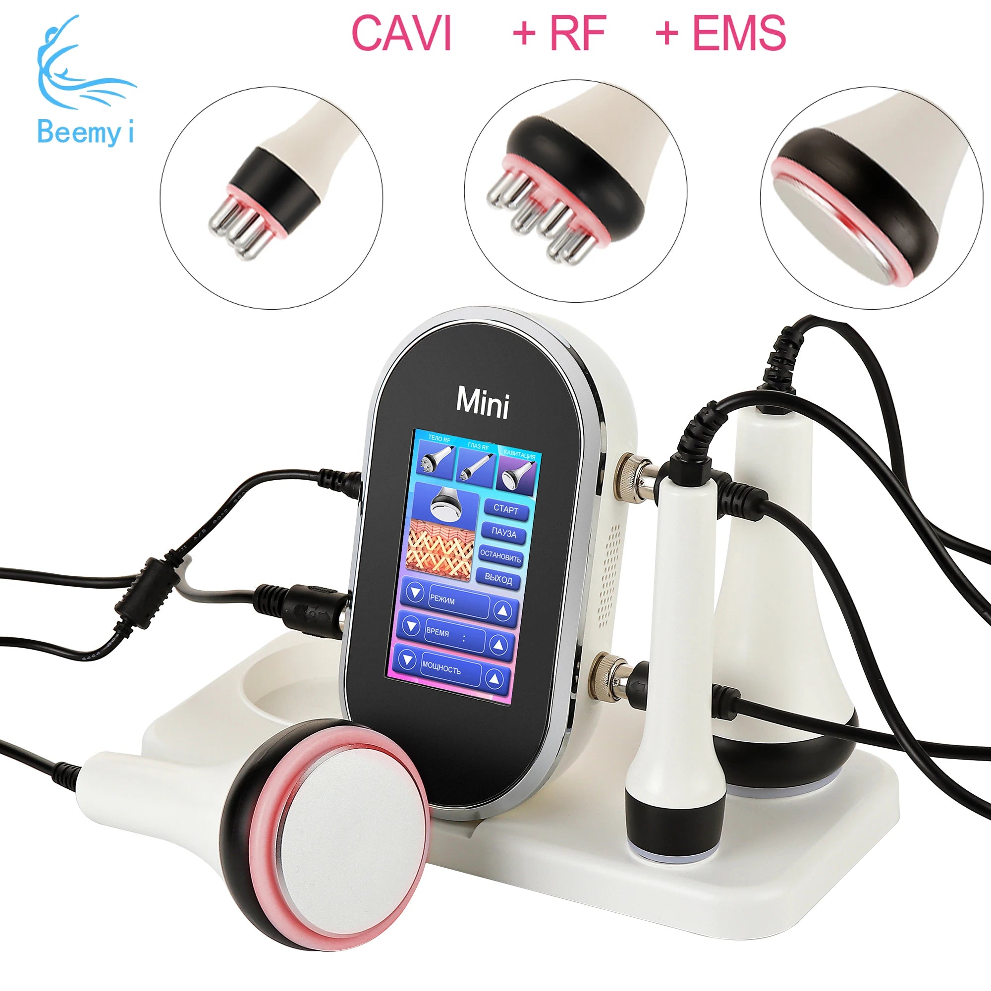 Ultrasonic Cavitation Body Slimmer with RF Skin Tightening - White Relaxation Treatment Tidesmit