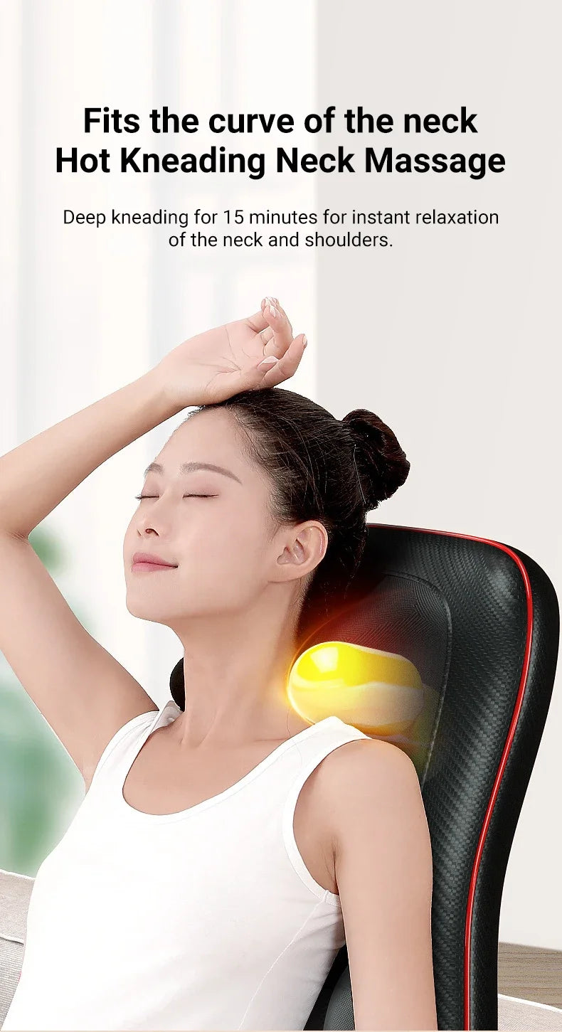 Electric Massage Pillow for Muscle Relief with Heat Therapy - QWW728 Massage Chairs Tidesmit