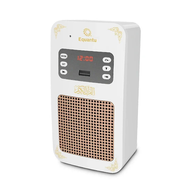 Quran Azan Clock Islam Muslim Koran Arab Bluetooth Speaker Portable Night Light Bright Holy Lamp Wall Plug Ramadan Wireless MP3