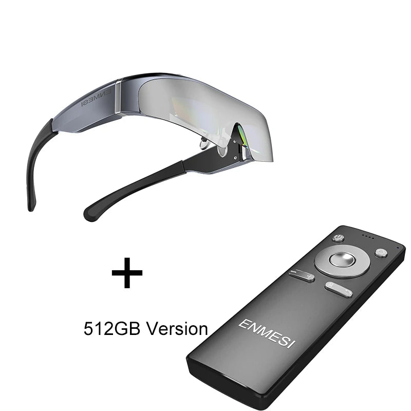 3D Android Smart Glasses VR Headset | 512GB OLED Spatial Display 512GB Version Tidesmit