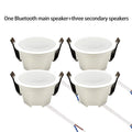 2 Inch Mini Bluetooth Ceiling Speakers Home Audio Audience Stereo Sound System Indoor Music Flush Mount Speakers Kitchen Bedroom