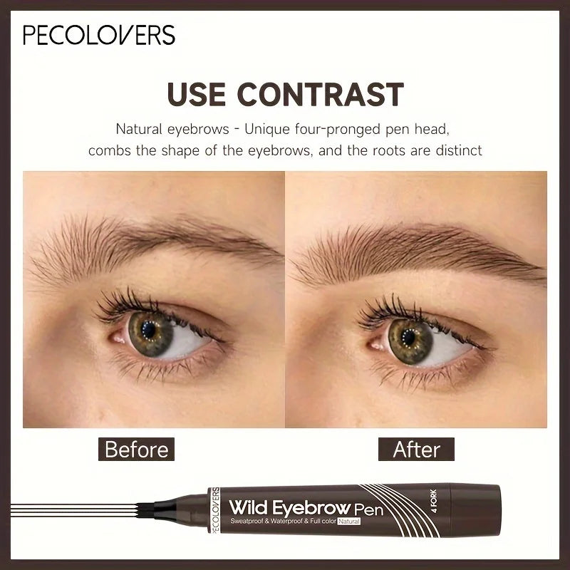 Eyebrow Tattoo Pen Waterproof 4-Tip Microblading Makeup Tool Permanent Makeup Machines Tidesmit