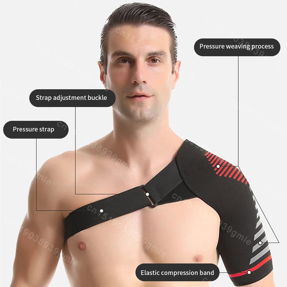 Shoulder Support Brace for Men Women Shoulder Support Orthopedic Sleeve Wrap Rotator Cuff Tendonitis Fits Right & Left Shoulder