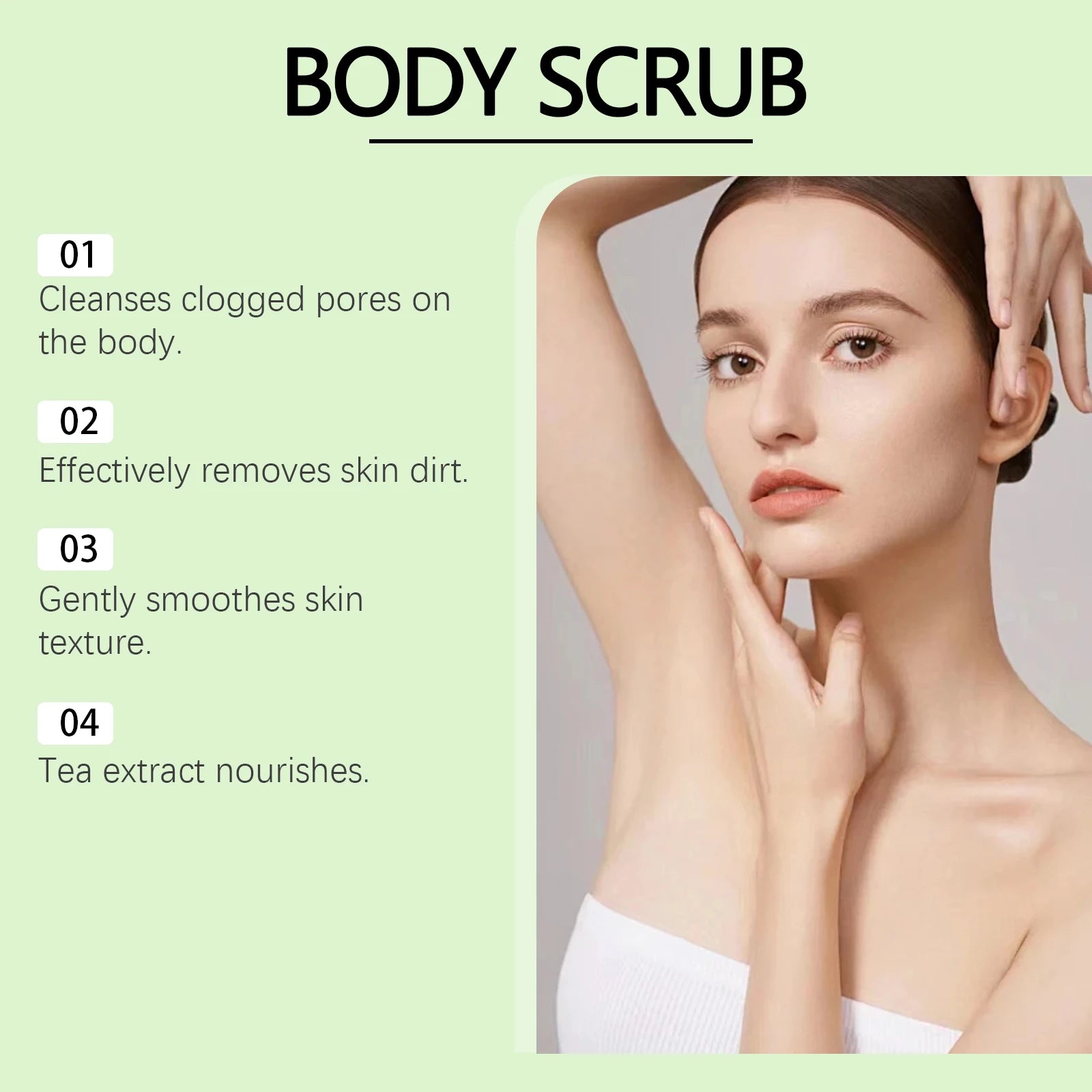 Matcha Body Scrub - Gentle Exfoliating Pore Cleanser (100g) Scrubs Treatments Tidesmit