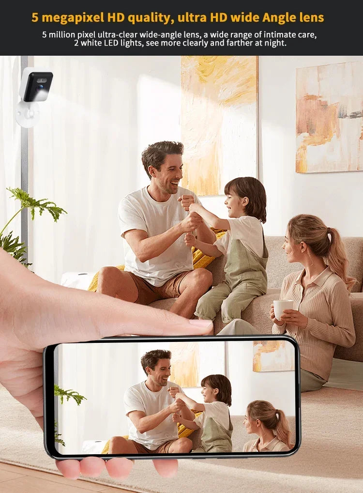 5MP Indoor Mini video Surveillance Camera Wifi Wireless Security CCTV Camera Motion Detection Smart Life Baby Monitor Tuya Smart
