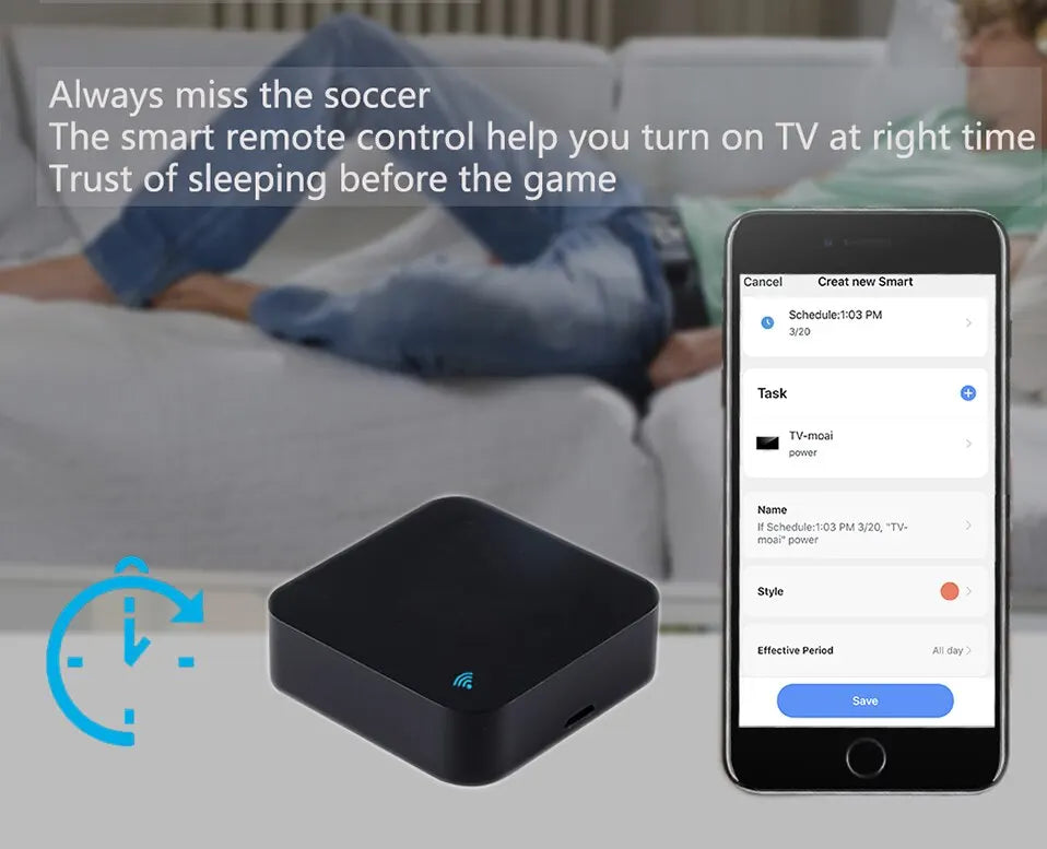 Smart IR Remote Control Hub - S06 Pro WiFi Appliance Controller Tidesmit