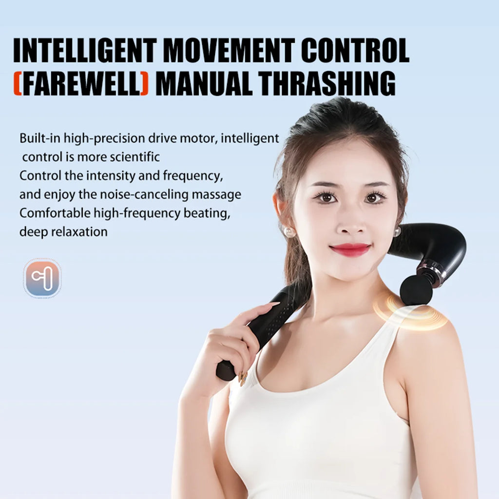 Electric Massage Gun for Deep Tissue Recovery – Natural Black Body Shaping Massage Equipment Tidesmit