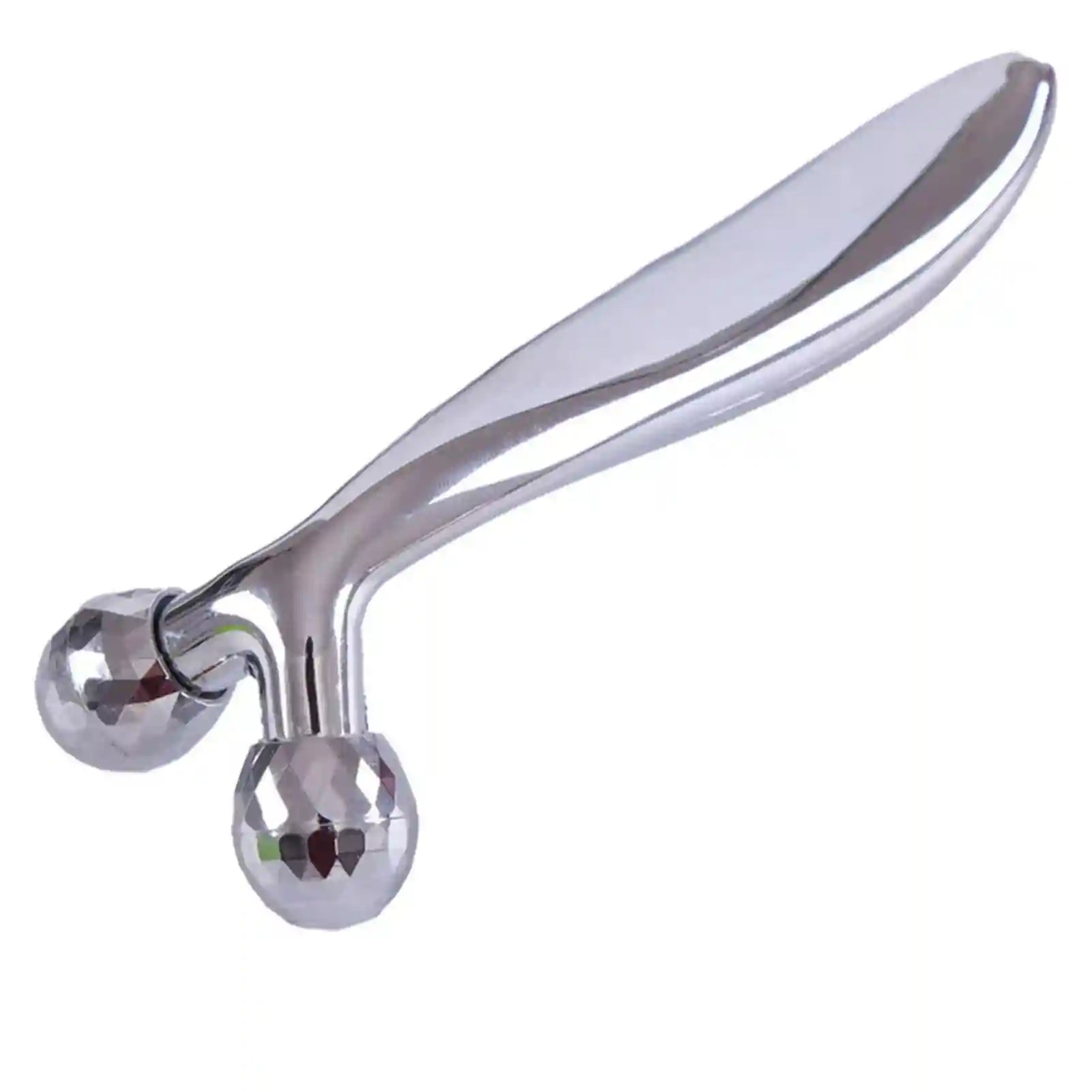3D Roller Face Massager: Silver Slimming Tool for Facial Toning Eye Massage Instrument Tidesmit