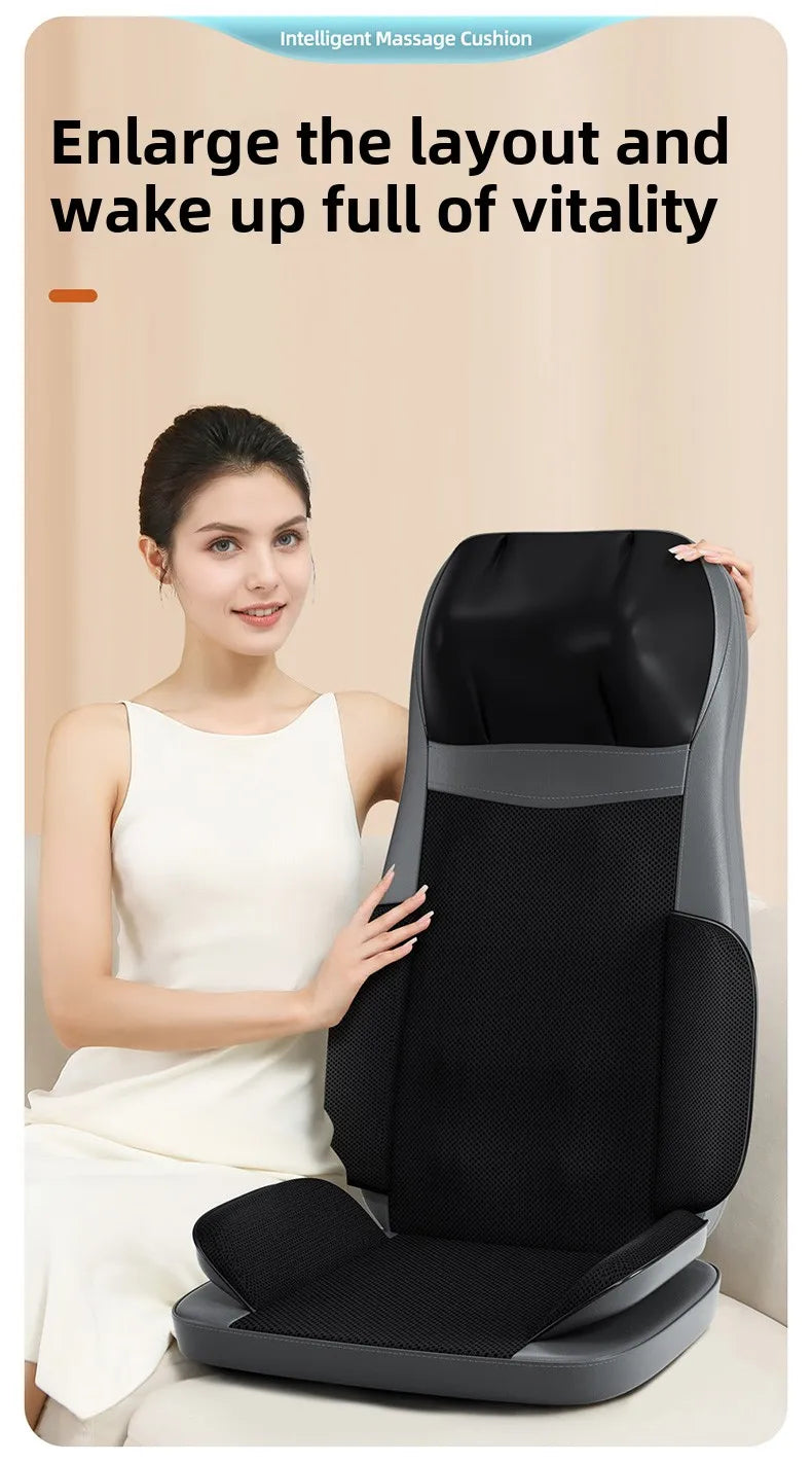 Electric Massage Cushion with Deep Tissue Kneading and Heat Therapy Massage Cushion Tidesmit