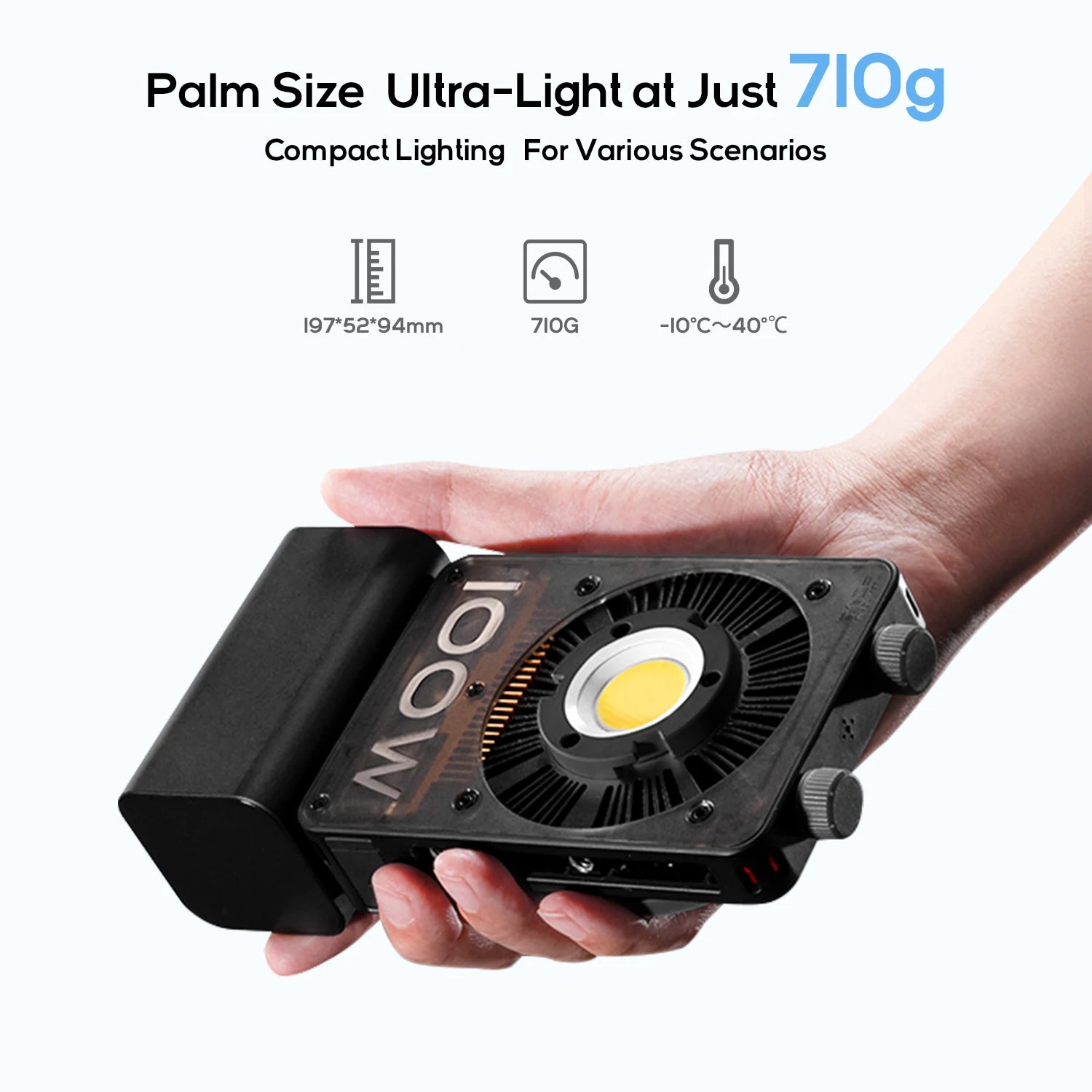 ZHIYUN CINEPEER CX100 100W Pocket COB LED Light for Content Creation Tidesmit