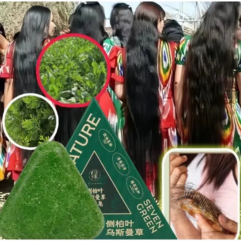 Oriental Arborvitae Leaf Shampoo Soap Relieves Scalp Itching Strengthens Hair Root Oil Control Anti-dandruff New Natural Shampoo