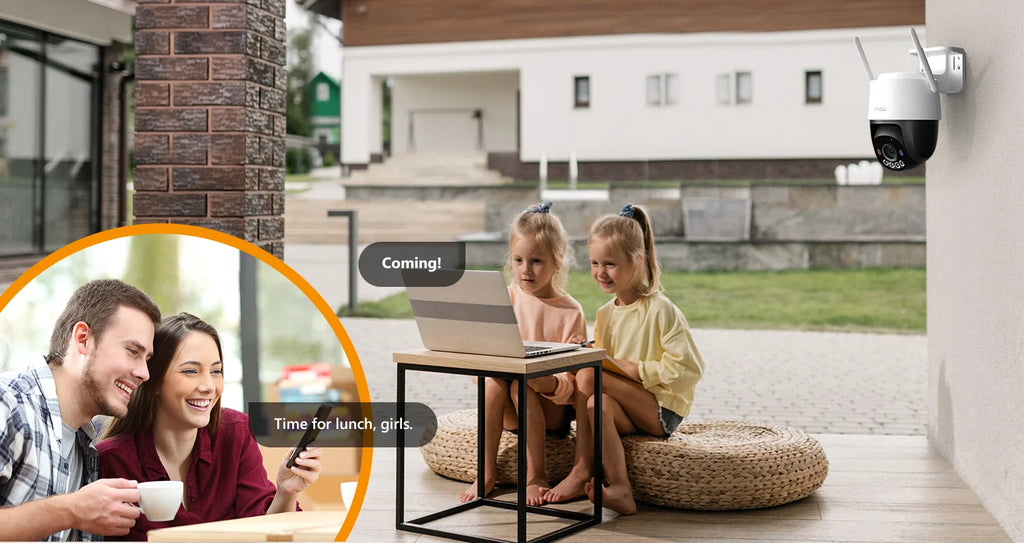 IMOU Cruiser SC 3MP WiFi Camera Red-Blue Warning Lights Outdoor Security Camera Full-Color Night Vision AI Human Detection IP66