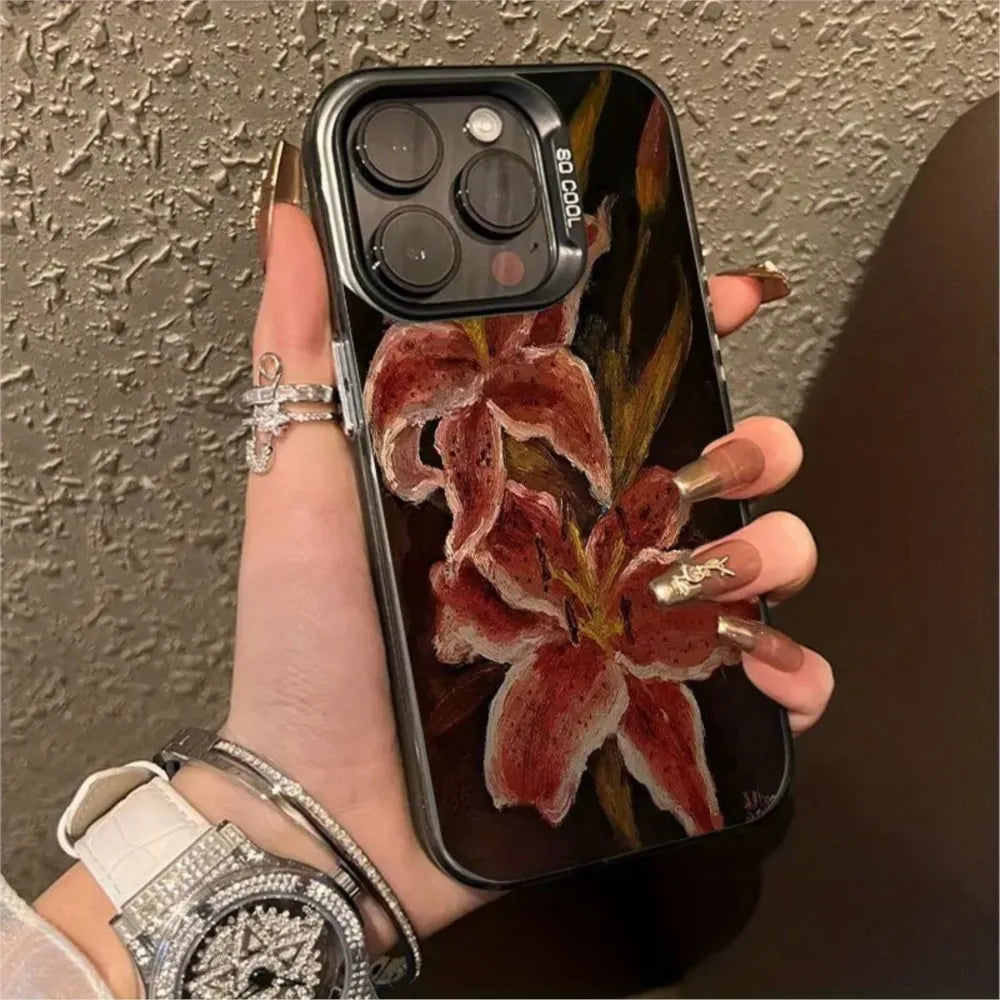 Lily Flower Phone Case - Slim Hard Cover with Drop Protection Tidesmit