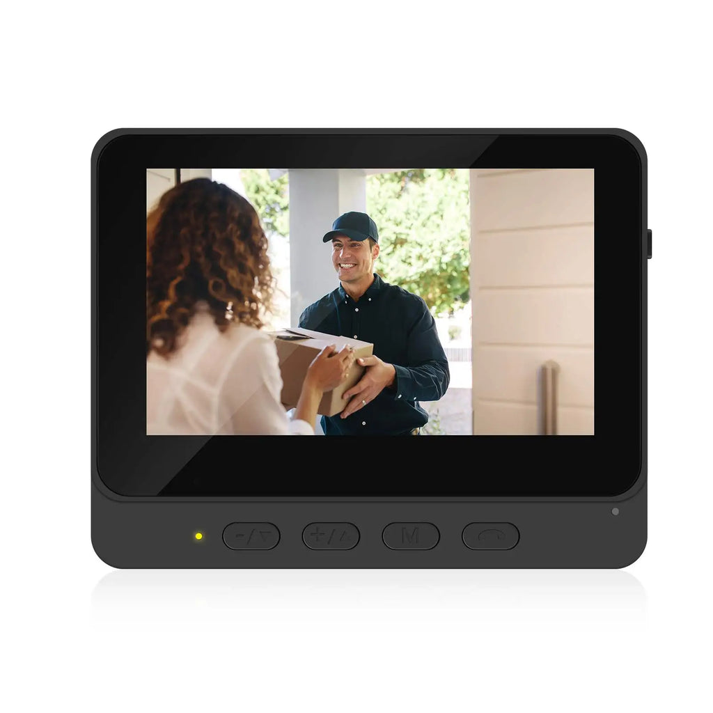 Podofo Smart Wireless Video Doorbell With Screen 4.3'' IPS HD Smart Intercom 2.4G Visible Doorbell Two-Way Talk Night Vision Home Use Security Camera