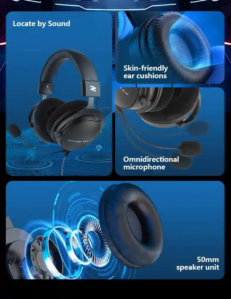 Over-Ear Studio Monitor Headphones - W550x Low Latency Audio Tidesmit
