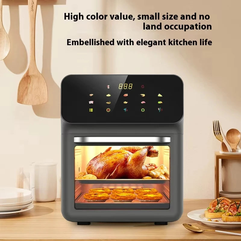 12L High Quality Multifuncional Commercial Smart Electric Digital Home air Fryer Silicone Pot