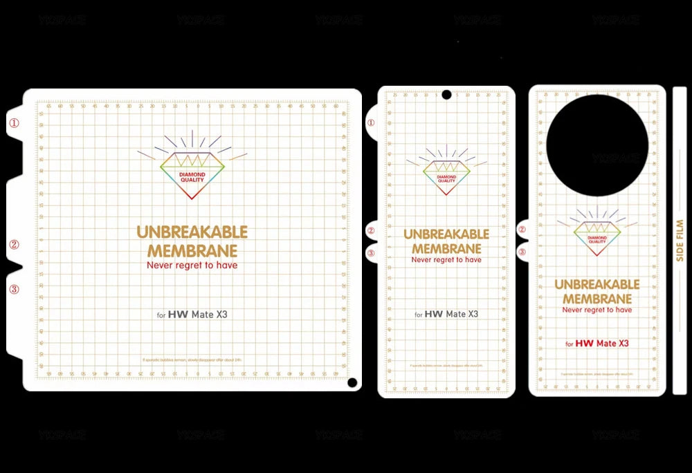 inner Front Back Clear HD Soft Hydrogel Protective Film For Huawei Mate Frosted Screen Protector AE Tidesmit