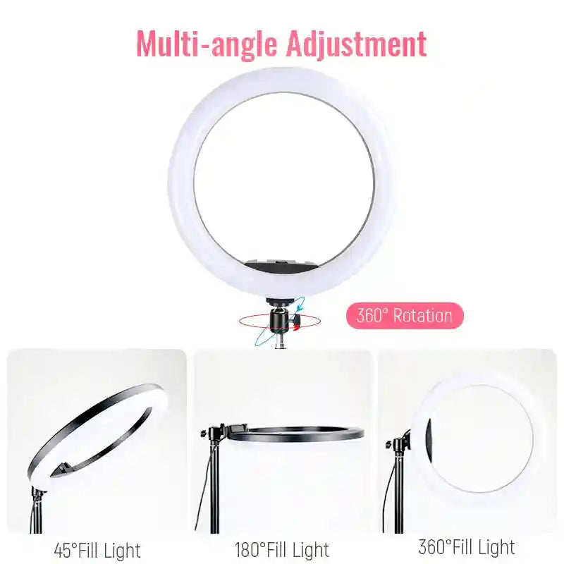 LED Ring Light with Tripod Stand for Pro Content Creation | Tidesmit Tidesmit