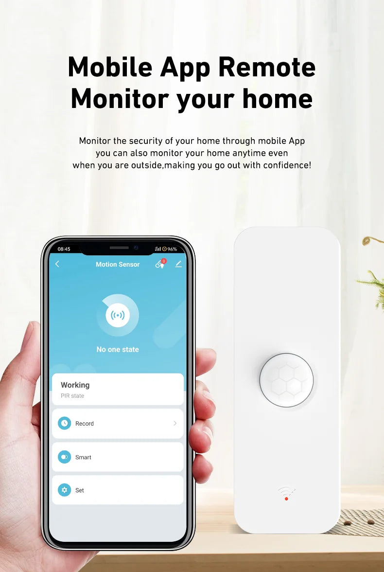 PIR Motion Sensor WiFi Smart Home Security Alarm by Tidesmit Tidesmit