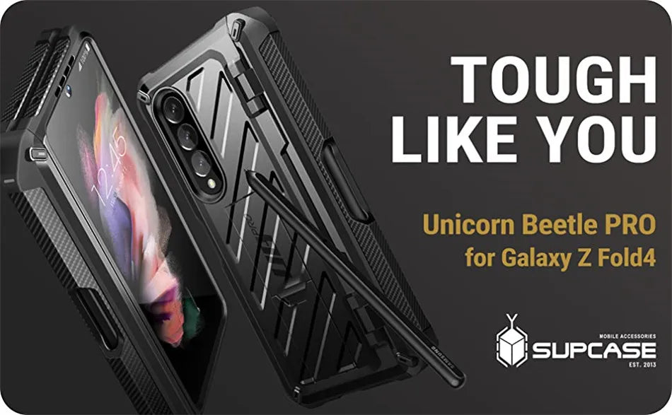 Samsung Galaxy Z Fold 4 Rugged Case - Dual Layer Shock-Absorbing Cover Tidesmit