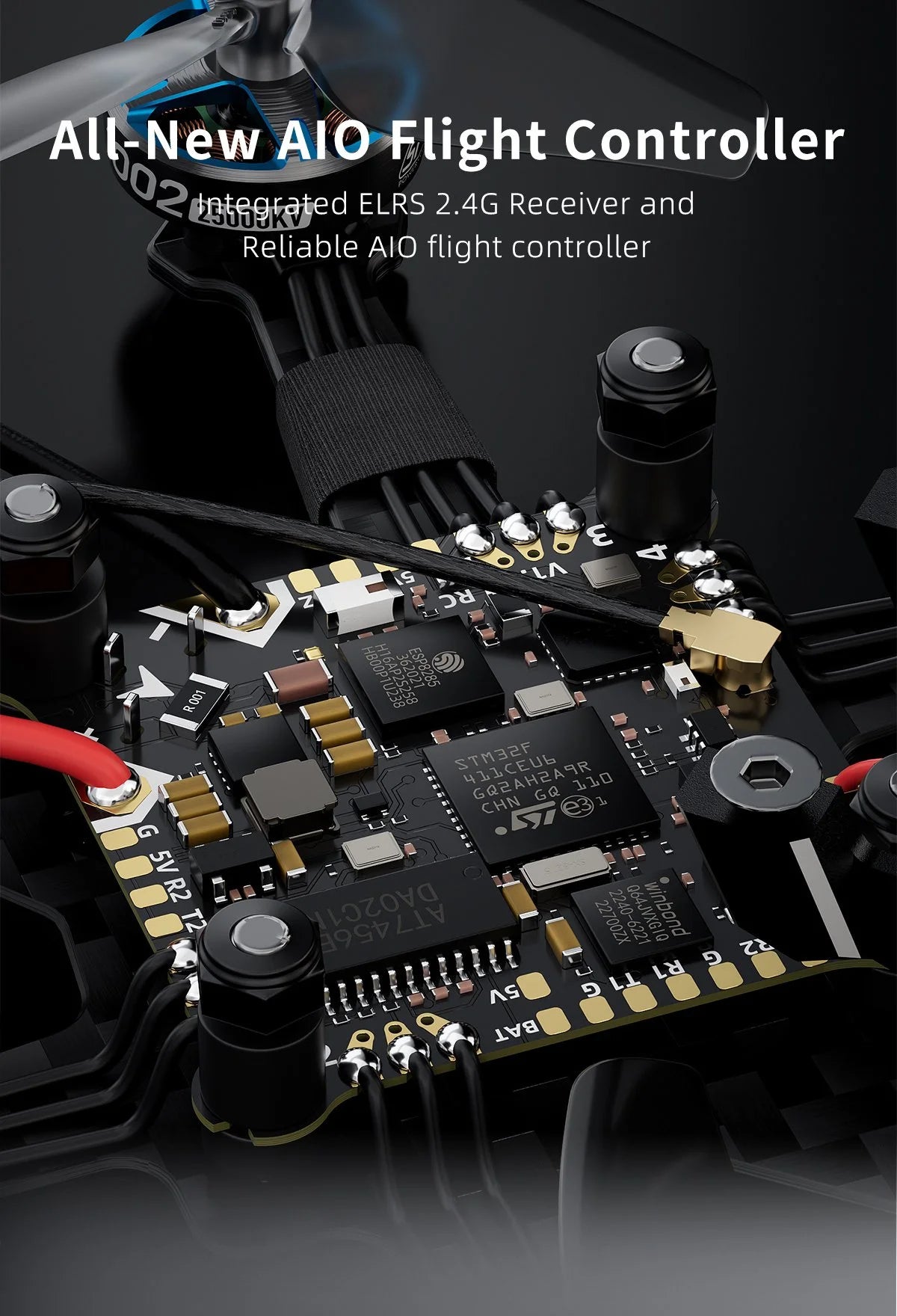 FPV Drone T-Cube18 HD O4 AIO Flight Controller for Precision Flight Tidesmit