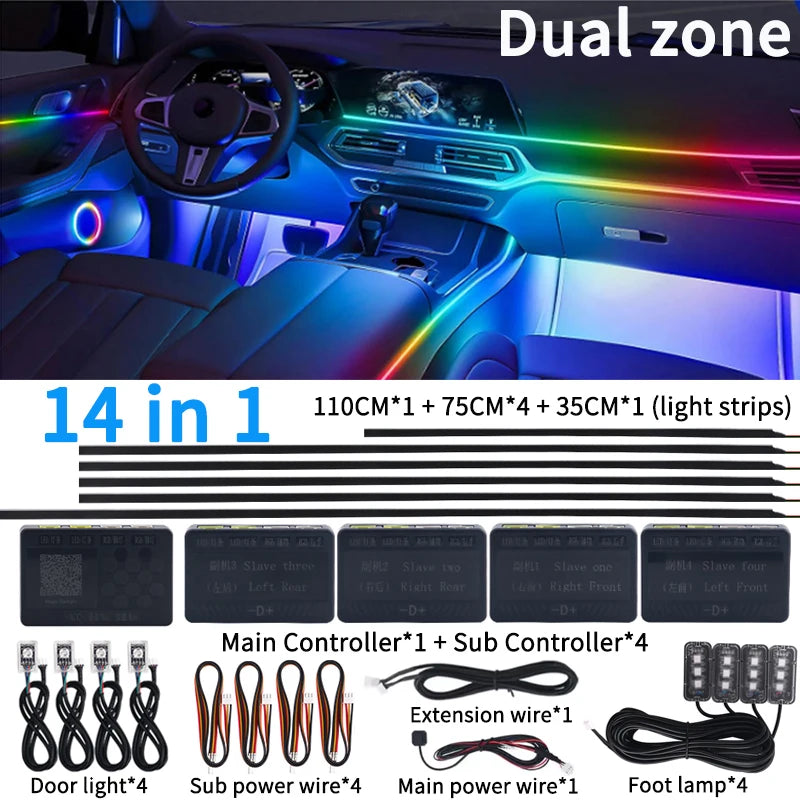 Professional LED Ring Light Kit with Adjustable Color Temperature 14 in 1 Symphony Tidesmit