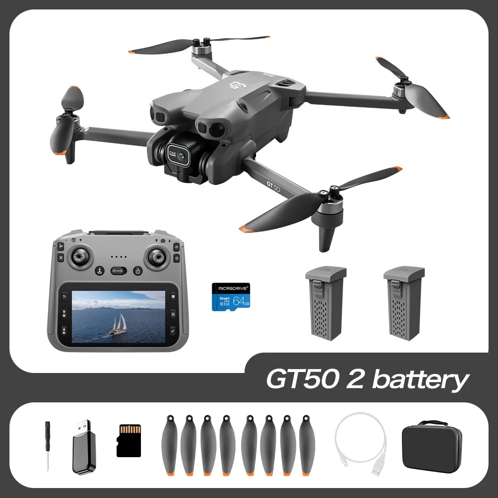 4K Camera Drone with GPS - Foldable Brushless RC Quadcopter by Tidesmit GT50-2B-64g Tidesmit