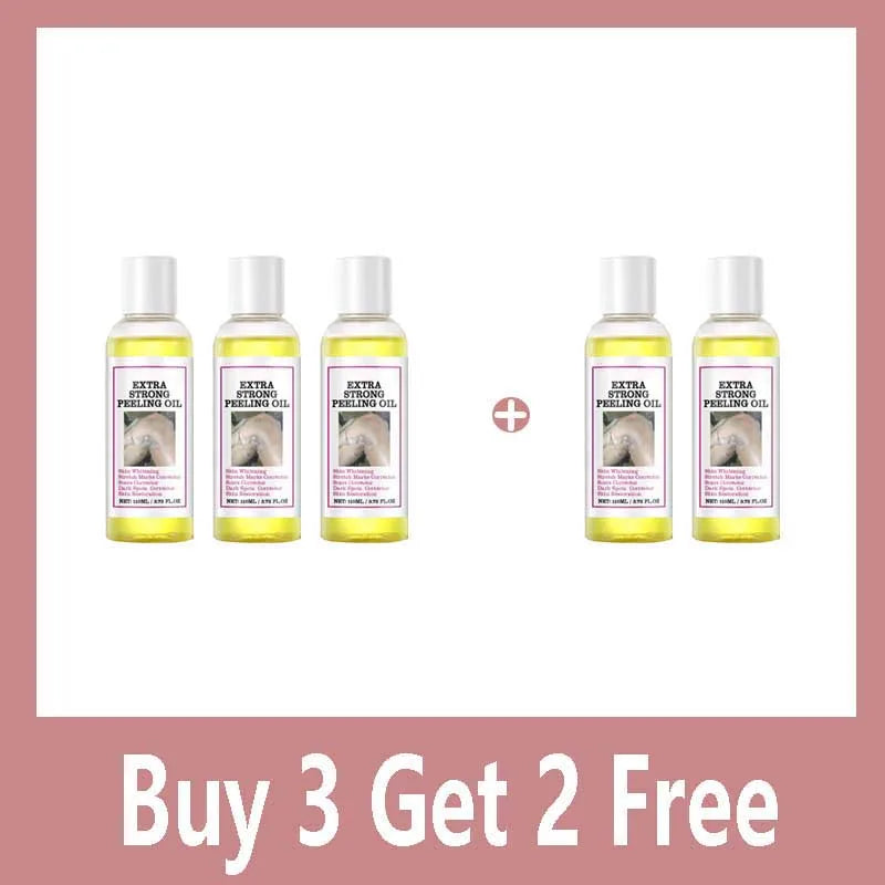 Yellow Peeling Oil for Dark Skin - Salon-Quality 100ml Exfoliating Treatment Scrubs Treatments 5 pcs Tidesmit
