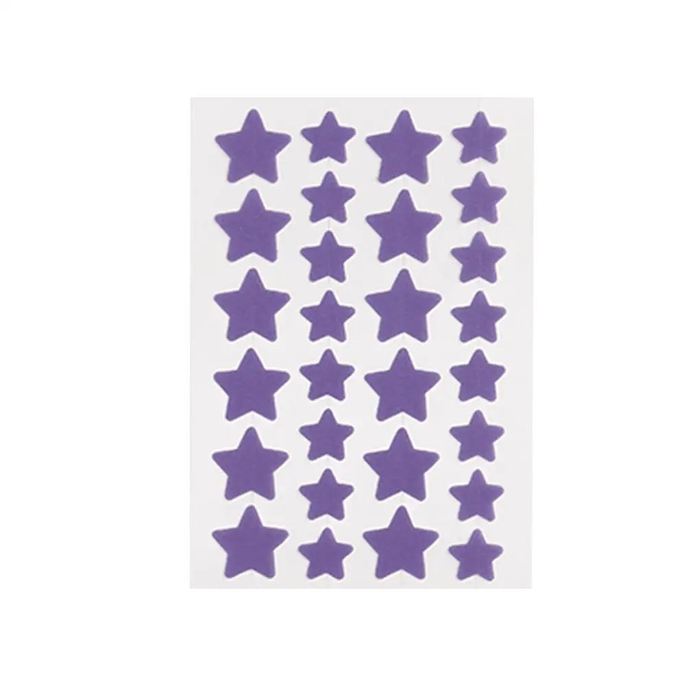 28Pcs Colorful Cute Star Shaped Acne Sticker Invisible Acne Cover Pimple Patch Skin Care