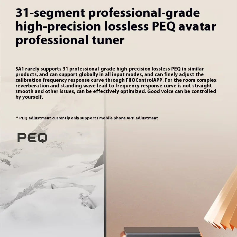 FiiO SA1 Active Speaker Desktop Bluetooth Speaker HIFI Sound Quality 31 Segment High-precision Lossless Customize PEQ LDAC APP
