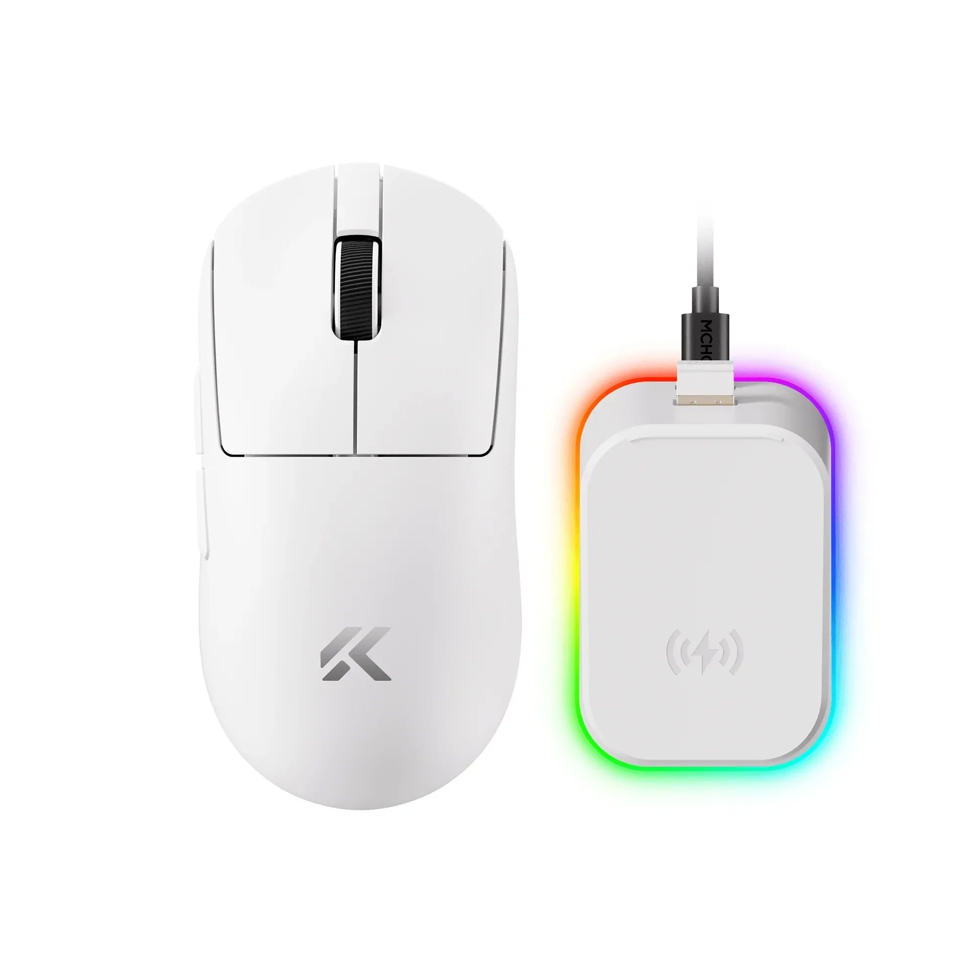 MCHOSE A7 V2 Ultra Plus Lightweight Wireless Gaming Mouse Dual 8,000Hz Polling Rate PAW3950 TI Gaming Esports Office Mouse