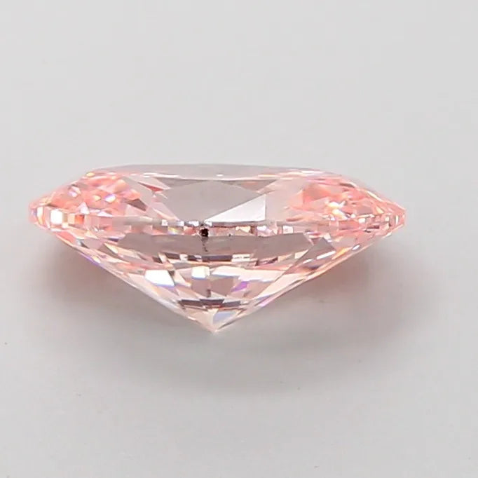 2 Carat Oval Cut Fancy Intense Pink Lab Grown Diamond VS2 Clarity Good Polish Loose IGI Certified Gemstone Jewelry