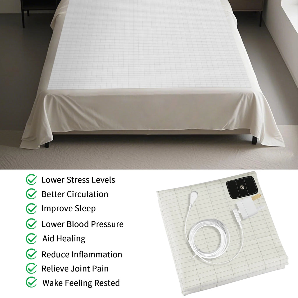 6 Size Grounding Mat Soft PU Pad for Improves Sleep Enhanced Circulation Reduces Pain Home Yoga Foot Mat Table Desk Rug