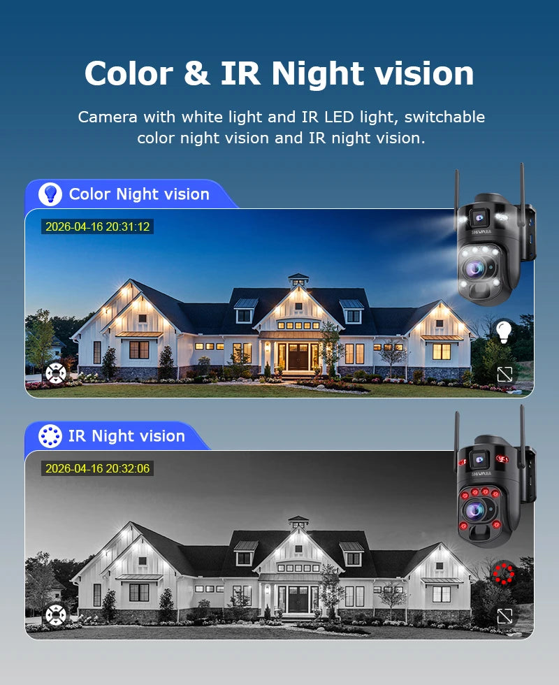 SHIWOJIA AI Ubox 4K 60X Optical Zoom 4G Solar Camera Dual Screen Outdoor WiFi PTZ PIR Detection Human Auto Tracking CCTV Cameras
